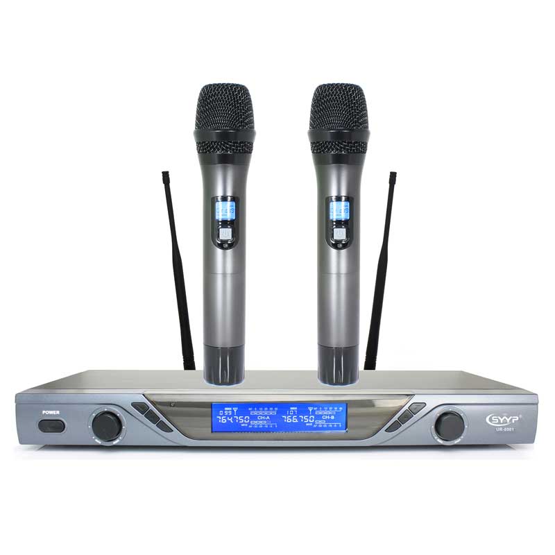 UR-8901 數(shù)字導(dǎo)頻KTV專用感應(yīng)一拖二無線麥克風(fēng)